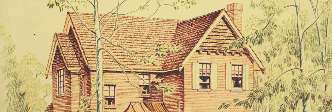 Colour drawing of a house