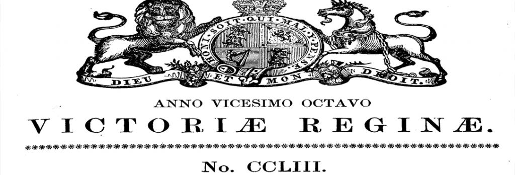 Title pTitle page of the Coroners Act 1865.age of the Coroners Act 1865