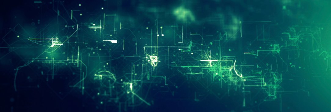 abstract green lines