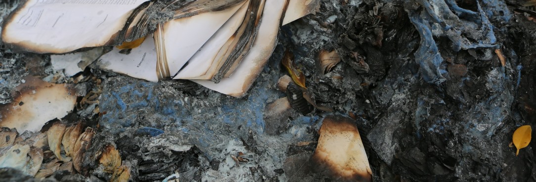 burnt paper