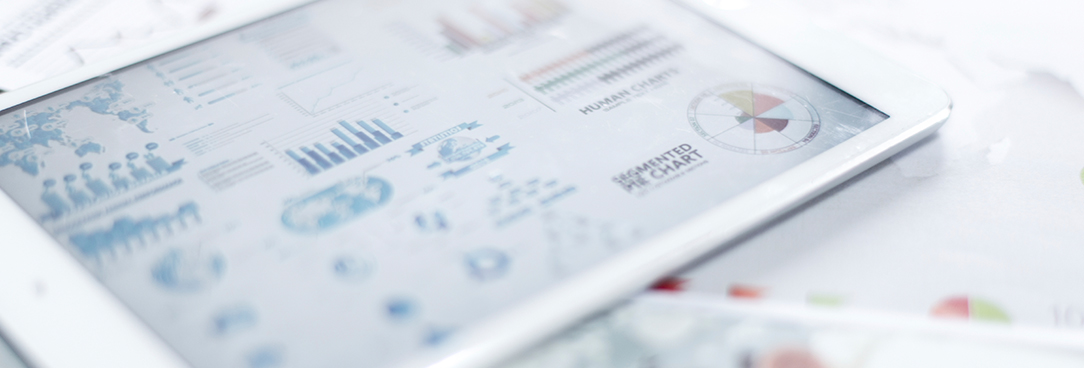 graphs on a page and ipad