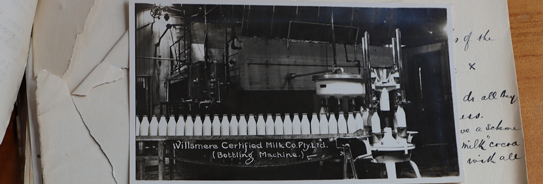 photo of milk on a conyerer belt