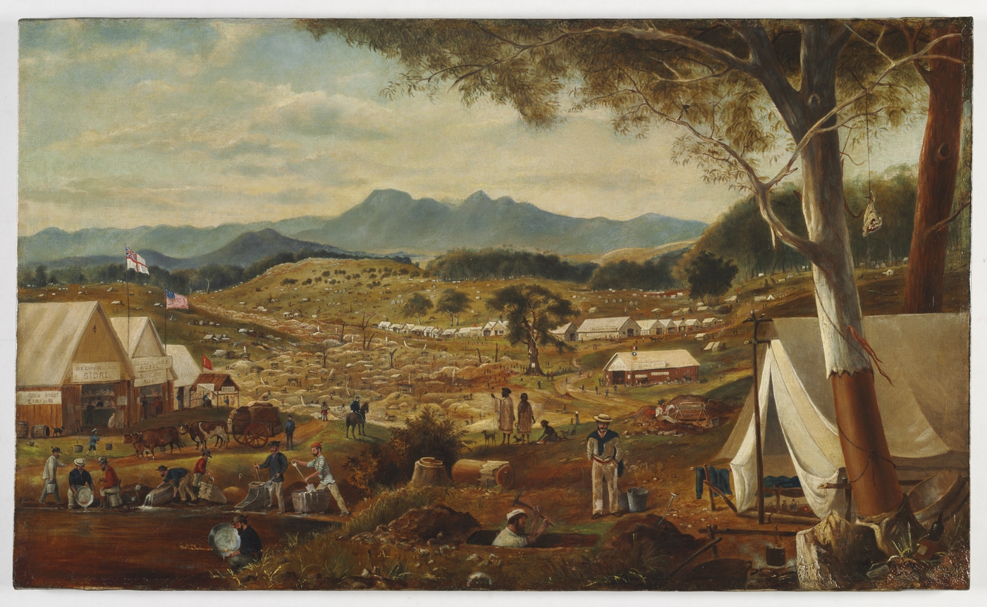 gold rush painting