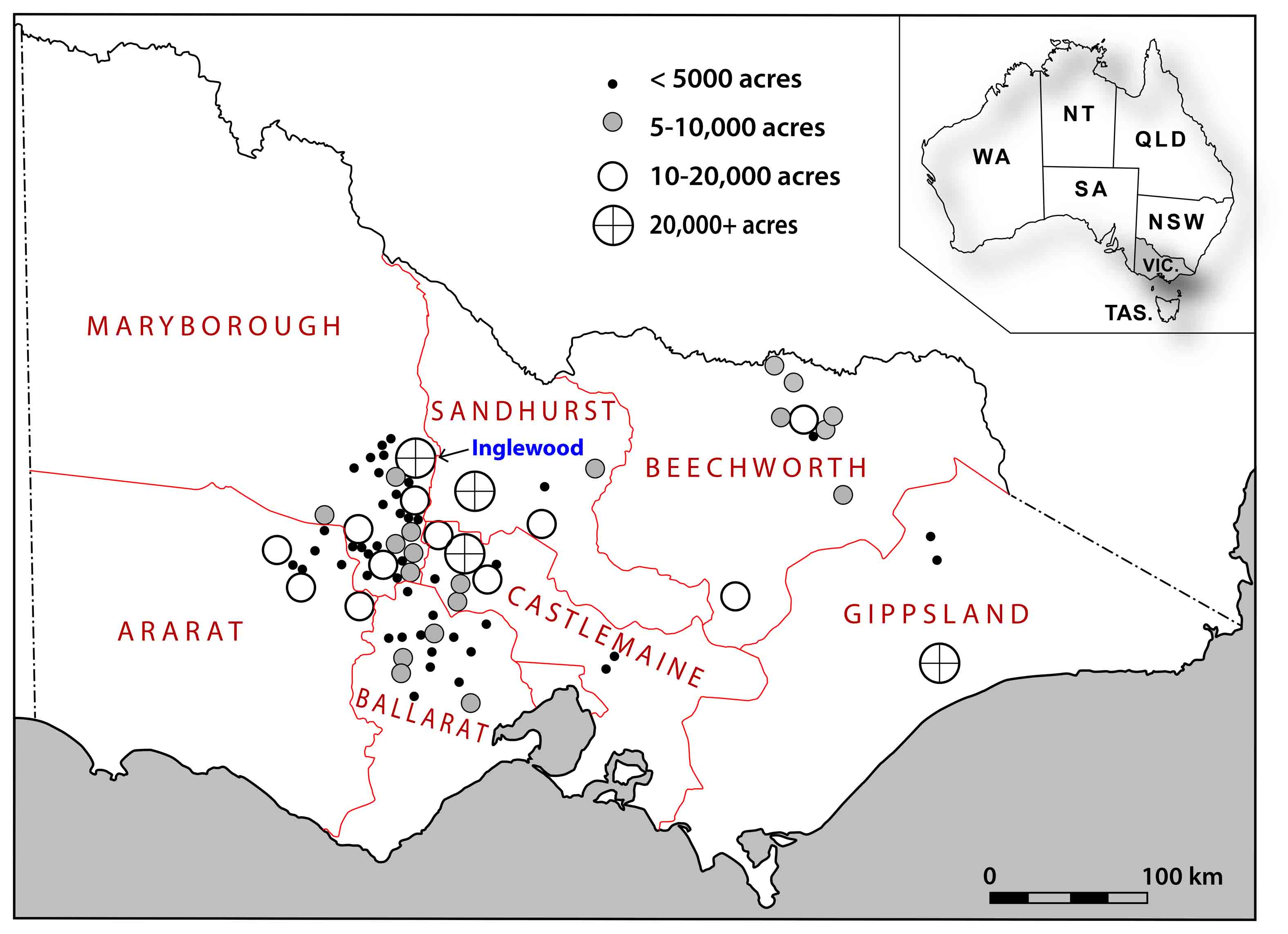 Map of Victoria