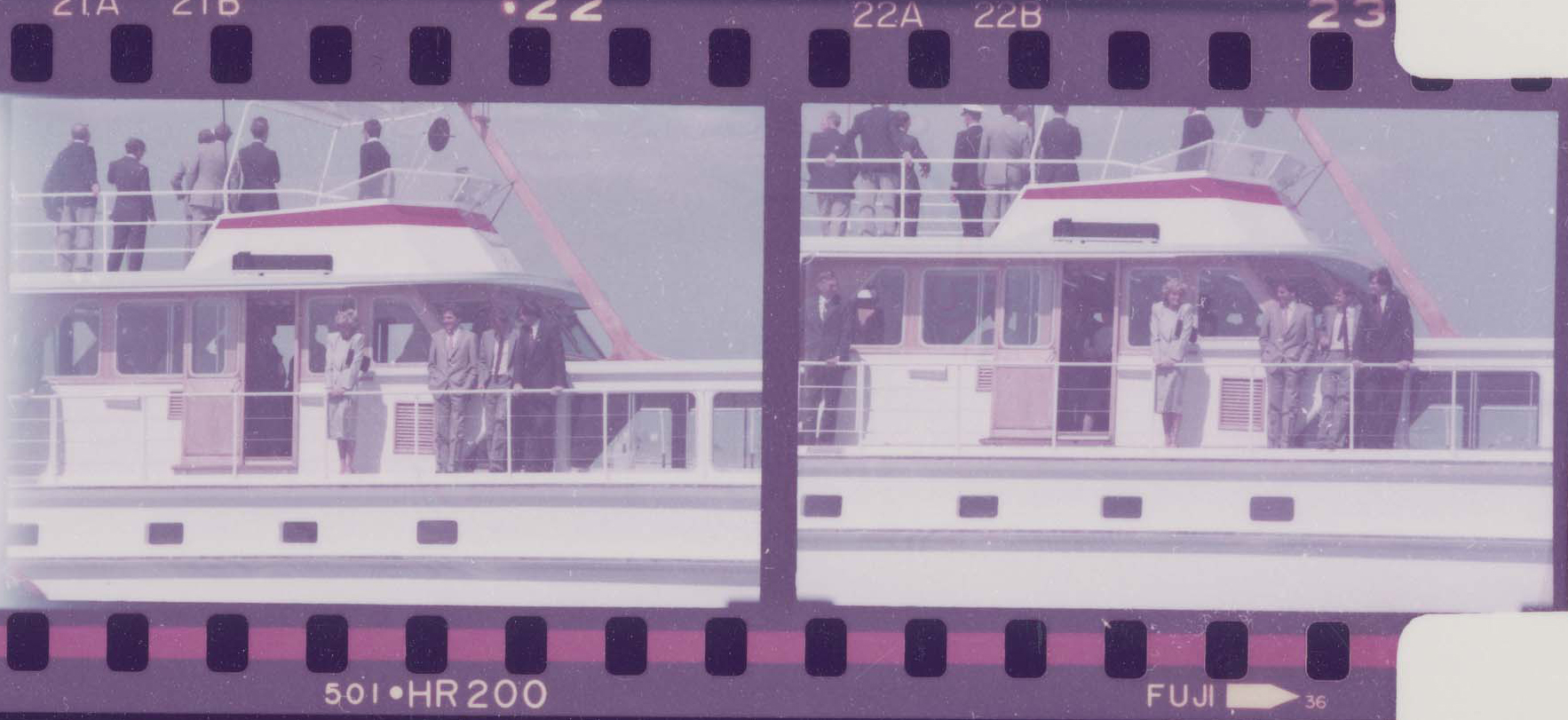 diana and charles on the boat