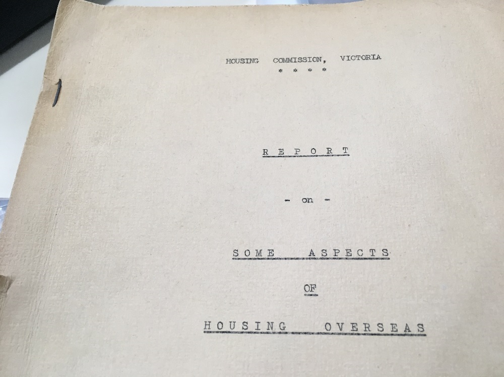 Front cover of old report