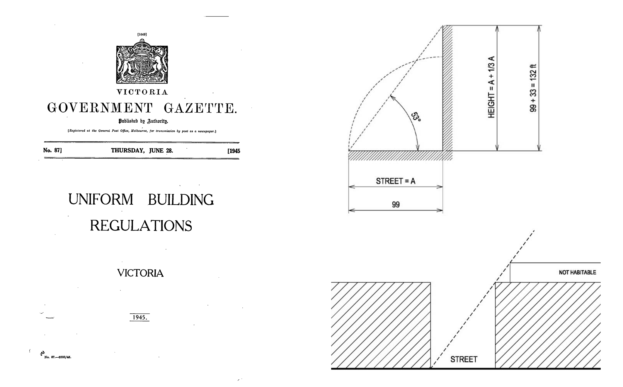Diagram draw, 1945