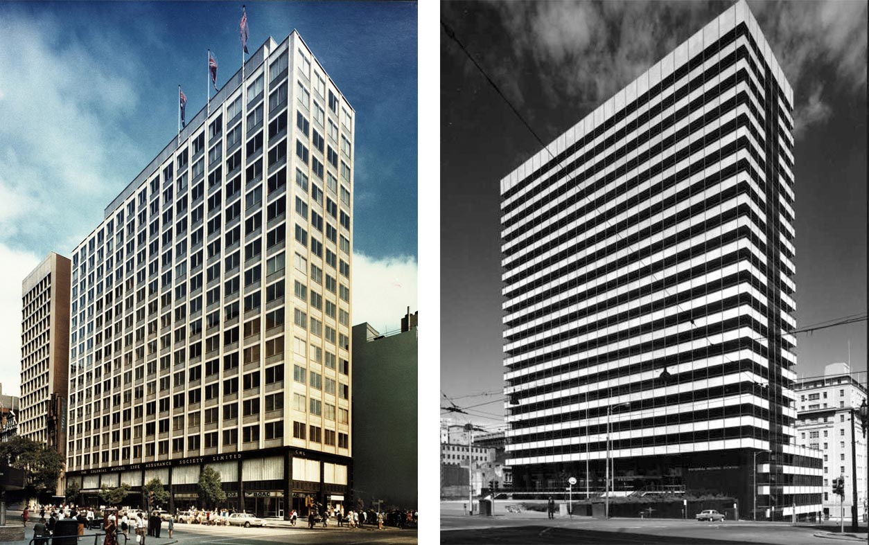 Building photos of Collins Street, 1966