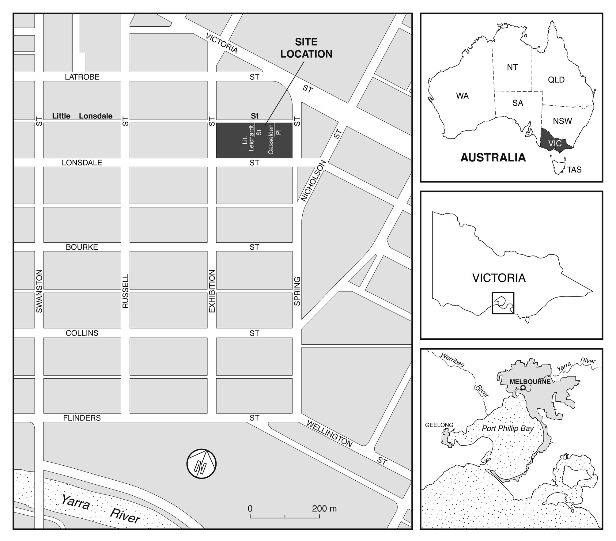 Illustrator, location of Little Lon