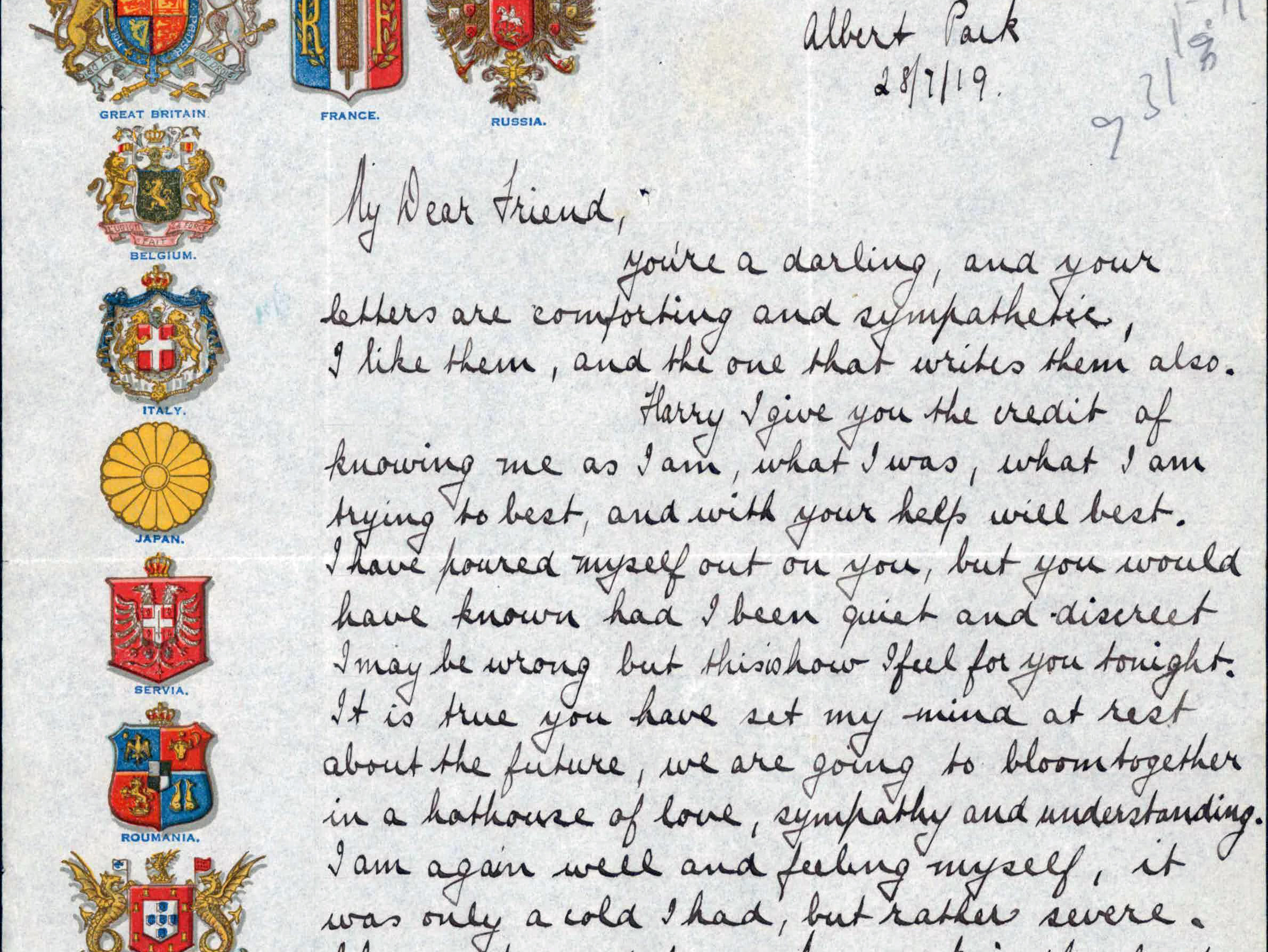 Love letters of Bruin and Morris