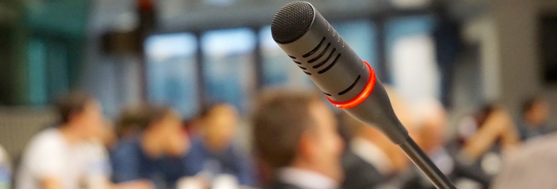 microphone at an event