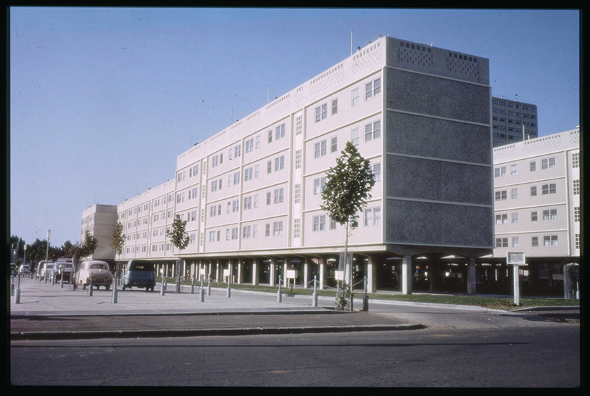 Coloured photo of social housing melbourne
