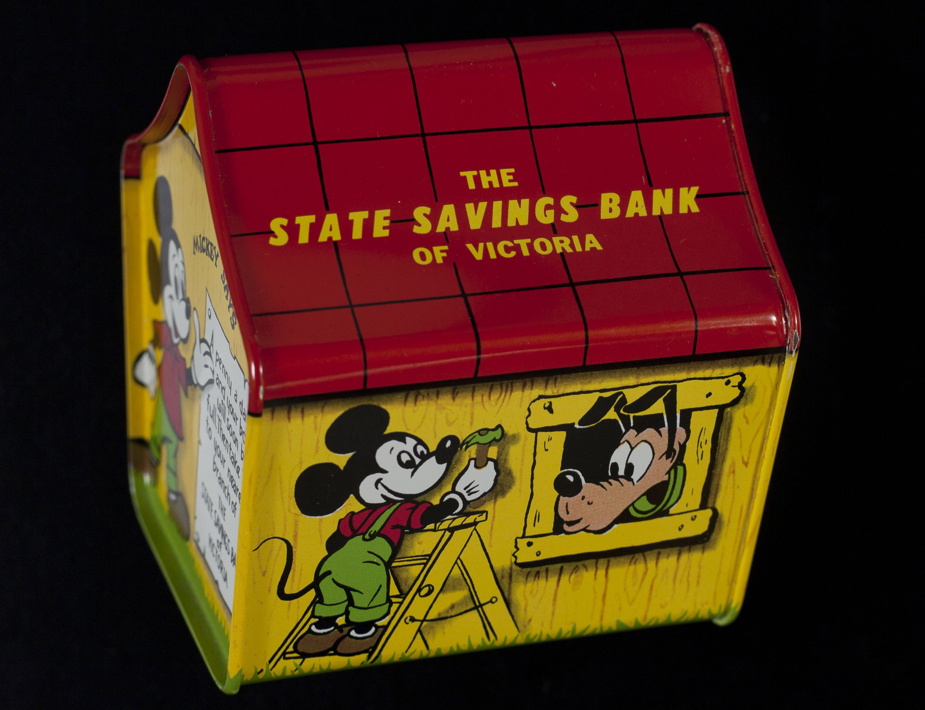 photo of the mickey mouse club money box