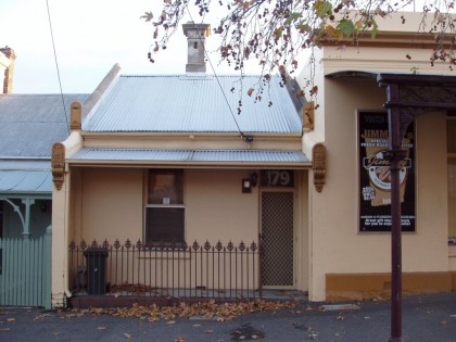 179 Adderley Street, West Melbourne. Built 1874