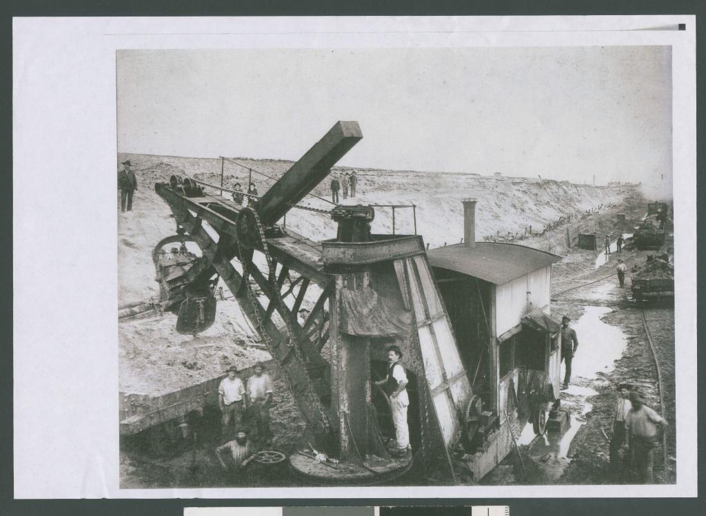 Black and white image of Coode Channel 1887