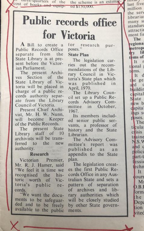 newspaper clipping
