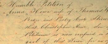 Digitised records a handwritten note