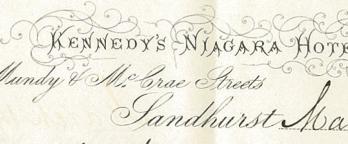 Hotels in the archives photo of letterhead
