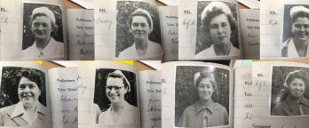 Nurse Training Book VPRS 18163 P1 Unit 1 photos of nurses from the training books