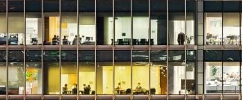 Stock Image Office building exterior banner