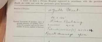 photo of a document with writing on it