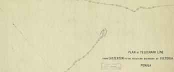 Casterton Historic Plan 1866 VPRS 8168 P5 Electric Telegraph map