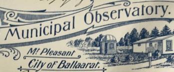 Taken from Public Record Office Victoria (PROV) 2500/P0000; Mount Pleasant Observatory 1919-1920 letterhead