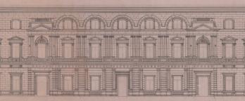 Pre metric plan of Old Treasury Building vprs3686 drawing of old treasury building