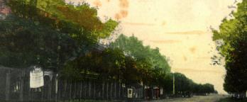 Postcard from vprs8780 p1 unit1 painted scene of a country street at sunset