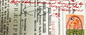 Sarah Broyer's will VPRS 28 P3 Unit 4189 colour photo of a will