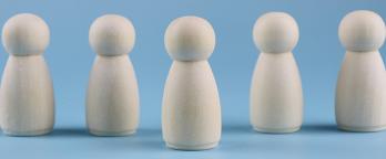 Stock image wooden people