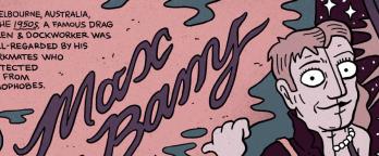 Wallman comic about 1950s Melbourne man Max Du Barry