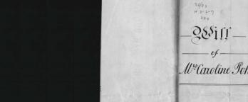 Old image of a will and probate record 