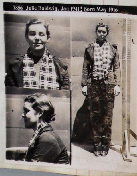 a woman's mugshot