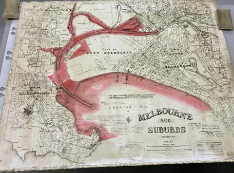 a colourful map