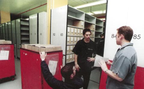people working in the warehouse