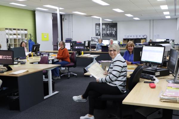 people at their computers