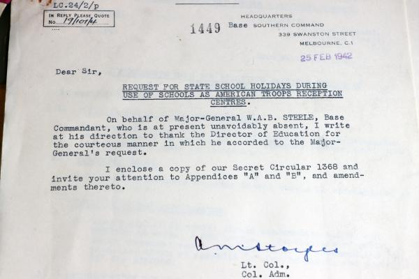 a typed letter
