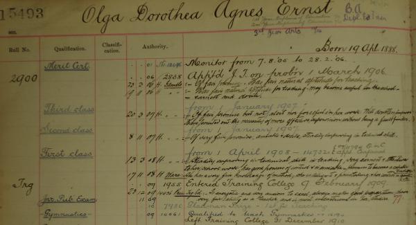 a teaching record