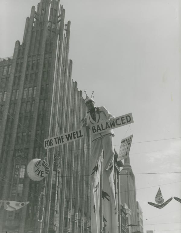 man on stilts
