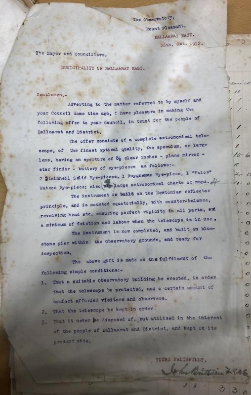 typed correspondence