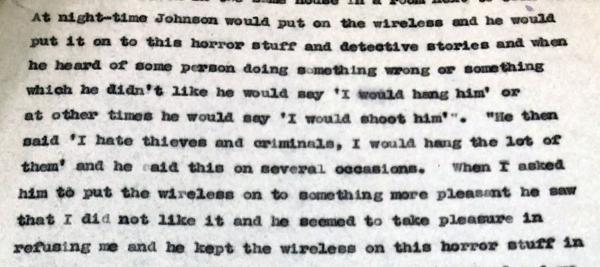 text including the words "I hate thieves and criminals"