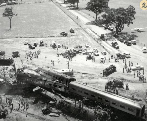 aerial view of the crash site