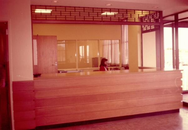 a reception desk