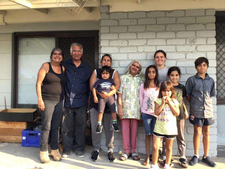 Aunty Lorraine Sellings and family, Lake Tyers Trust
