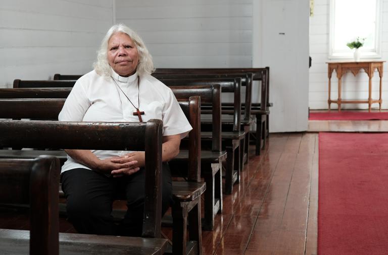 Aunty Phyllis Andy, St John's Anglican Church, Lake Tyers Trust