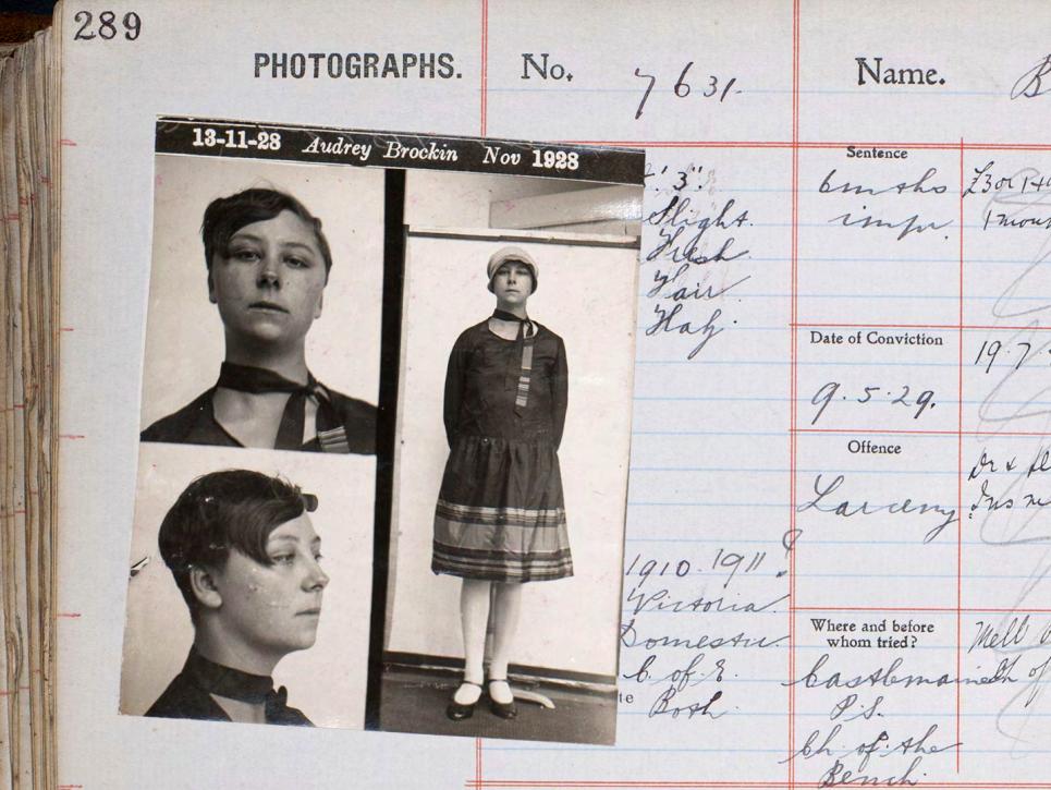 Detail of a criminal file from 1928