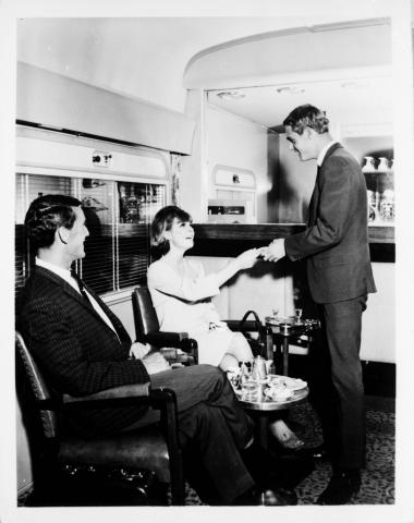 people in a train carriage