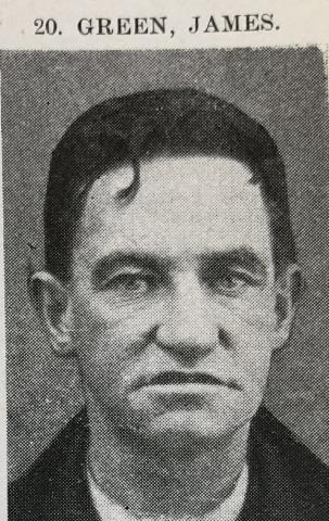 black and white photo of an older man with dark hair