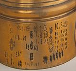 Figure 4: Enlargement of the stamps on the measure shown in Figure 3.